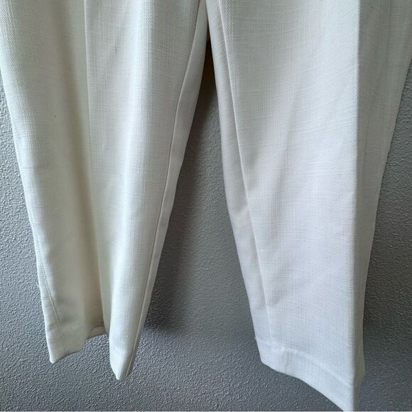 Talbots Women’s White Dress Pants Dressy High Waist Lined Trousers SZ 16P - Picture 4 of 12